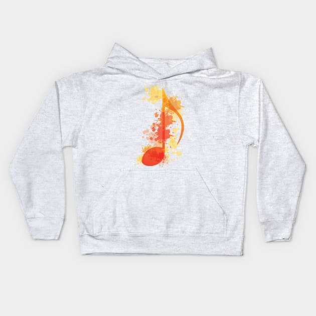 Music Note Kids Hoodie by MajorCompany